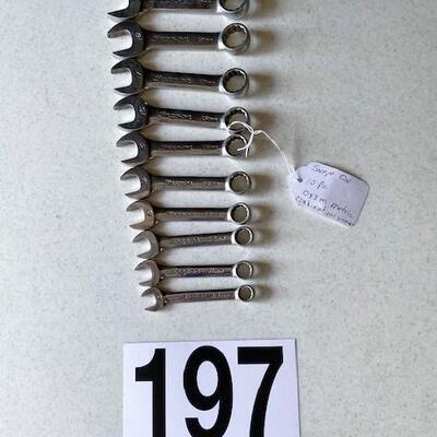 LOT#W197: Snap-On 10 Piece Oxim Metric Combination Wrench Set