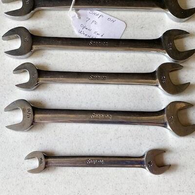 LOT#W198: Snap-On 7 Piece Open End Wrench Set