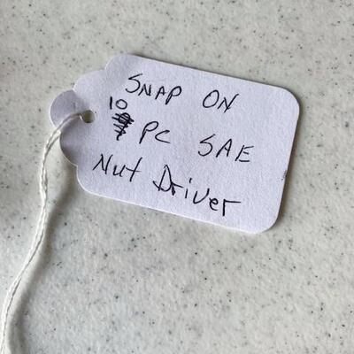 LOT#W210: Snap-On 10 Piece SAE Nut Driver Set