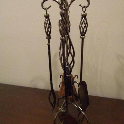 Fireplace Tool Set with Holder