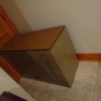 Double Drawer Metal Filing Cabinet- Approx 42