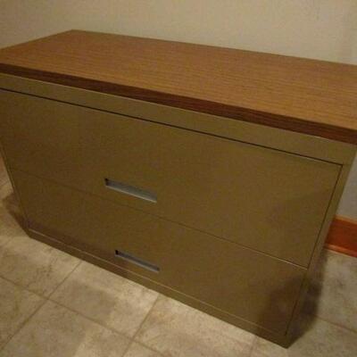 Double Drawer Metal Filing Cabinet- Approx 42