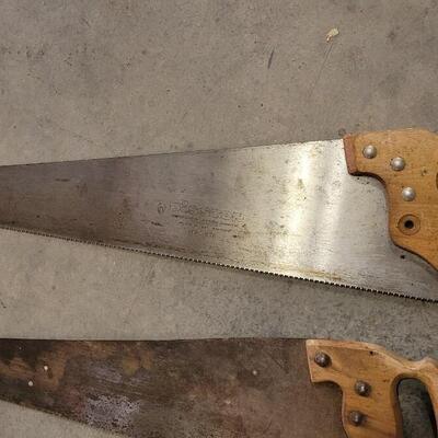 Lot 214: (3) Vintage Hand Saws