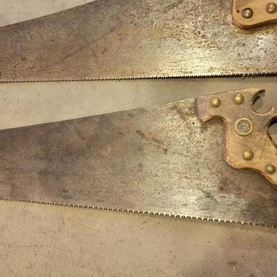 Lot 216: (2) Vintage DISSTON Hand Saws #2