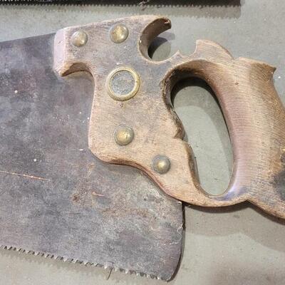 Lot 216: (2) Vintage DISSTON Hand Saws #2