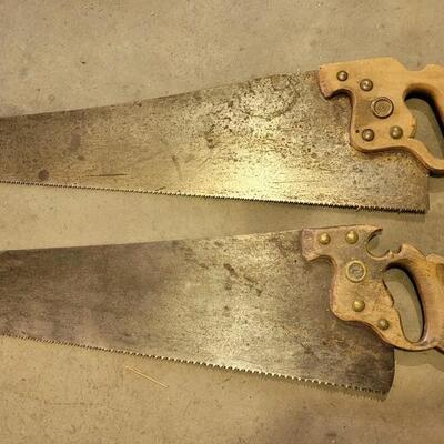 Lot 216: (2) Vintage DISSTON Hand Saws #2