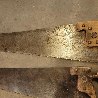 Lot 216: (2) Vintage DISSTON Hand Saws #2