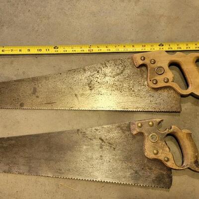 Lot 216: (2) Vintage DISSTON Hand Saws #2