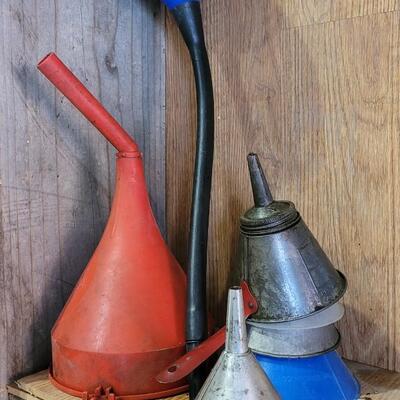 Lot 217: Assorted Fluid Funnels 