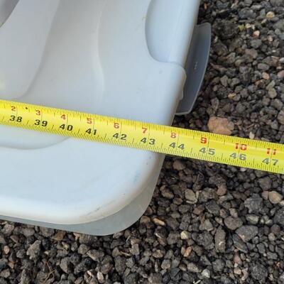 Lot 219: (2) Clear Storage Containers w/ Lids 