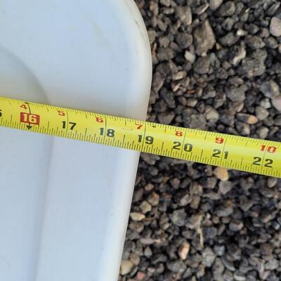 Lot 219: (2) Clear Storage Containers w/ Lids 