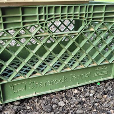 Lot 221: (3) Plastic Vintage Storage Crates