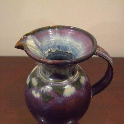Glazed Pottery Pitcher- Approx 9 1/2