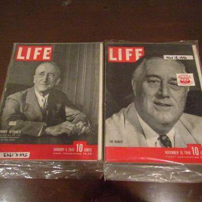 Life Magazines Featuring Franklin D. Roosevelt
