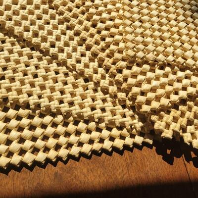 Lot 232: (6) Woven Rattan Placemats 