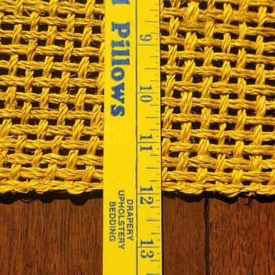 Lot 233: (18) Yellow Woven Placemats 