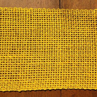 Lot 233: (18) Yellow Woven Placemats 