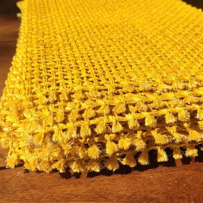 Lot 233: (18) Yellow Woven Placemats 
