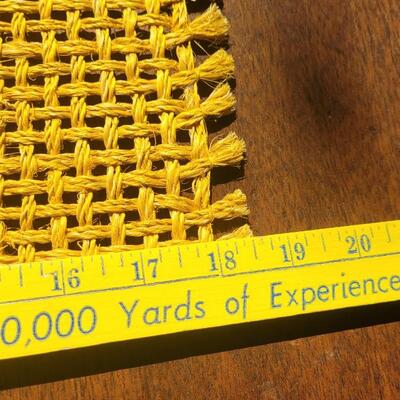 Lot 233: (18) Yellow Woven Placemats 