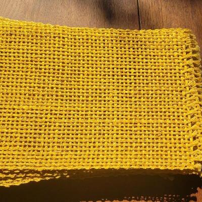 Lot 233: (18) Yellow Woven Placemats 