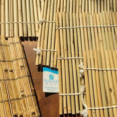 Lot 234: (4) Bamboo Placemats and Table Runner 