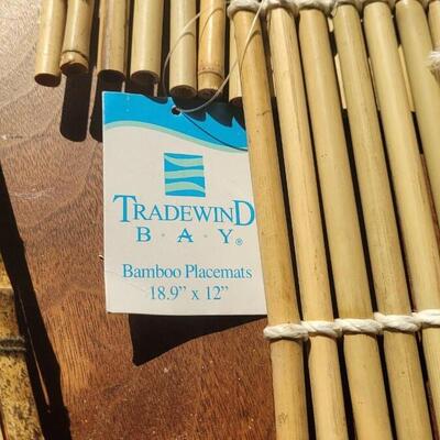 Lot 234: (4) Bamboo Placemats and Table Runner 