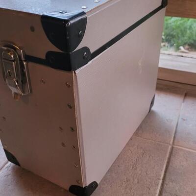 Lot 238: Vintage File Box Silver/Gray/Black 