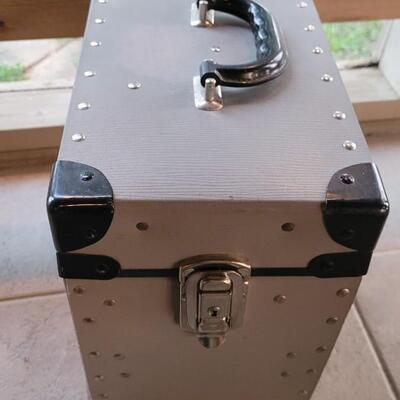 Lot 238: Vintage File Box Silver/Gray/Black 