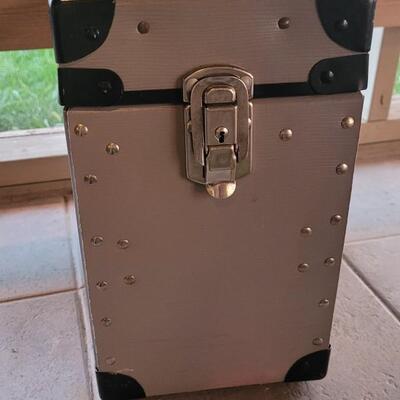 Lot 238: Vintage File Box Silver/Gray/Black 