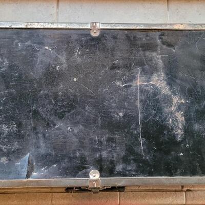 Lot 239: Black & Silver Metal Luggage 
