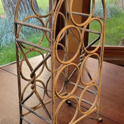 Lot 248: Heavy Metal Wine Rack