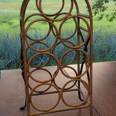 Lot 248: Heavy Metal Wine Rack