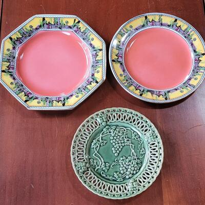 Lot 250: (2) Royal Winton Plates and a Hosley Potteries Plate 