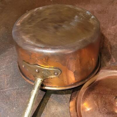 Lot 259: Copral Copper and Porcelain Double Broiler made in Portugal 