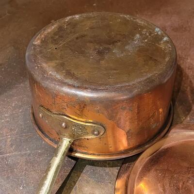 Lot 259: Copral Copper and Porcelain Double Broiler made in Portugal 
