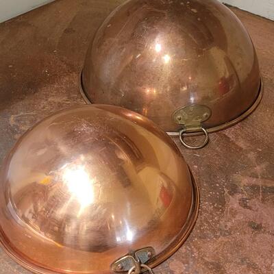 Lot 260: (2) Copper Mixing Bowls