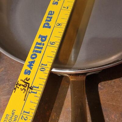 Lot 262: Copral Copper Frying Pan & 2 Lids (one lid fits pan)