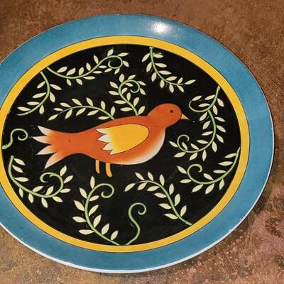 Lot 275: Susan Sargent Bird Plate