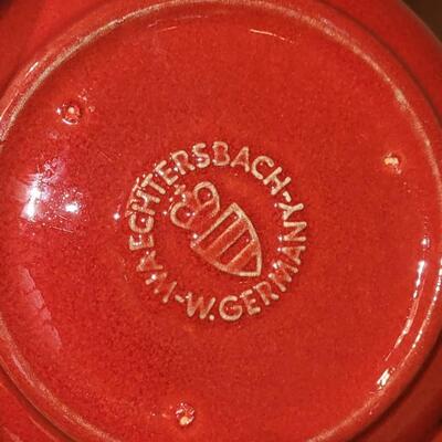 Lot 276: Waechtersbach Red Pitcher 