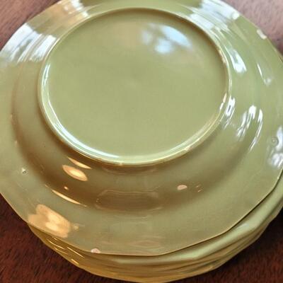 Lot 284: Mixed Moss Green Plates and Bowls