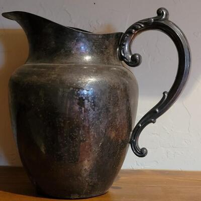 Lot 287: Silverplate Pitcher 