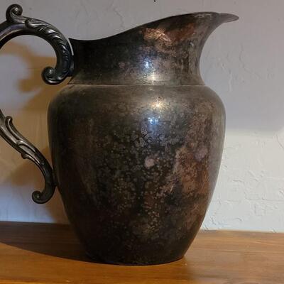 Lot 287: Silverplate Pitcher 