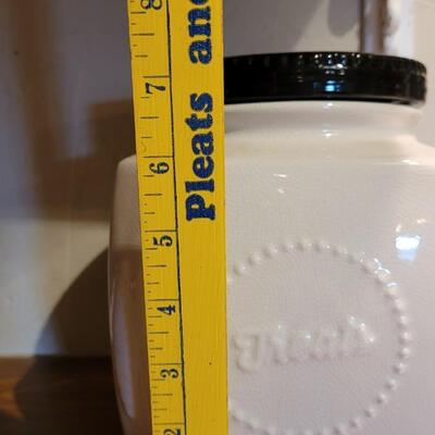 Lot 294: Black & White Treats Cannister 