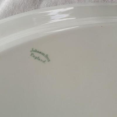 Lot 296: White Soup Tureen and Johnson Brothers Platter