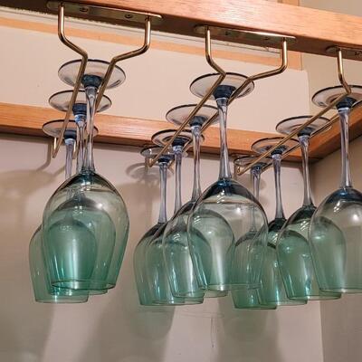 Lot 314: Green Stemware
