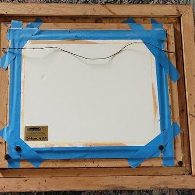 Lot 317: Antique Wood Gold Gilt Frame with Vintage Print