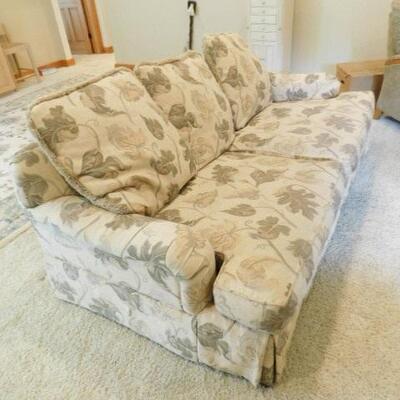 Casual Overstuffed Couch by Ethan Allen 