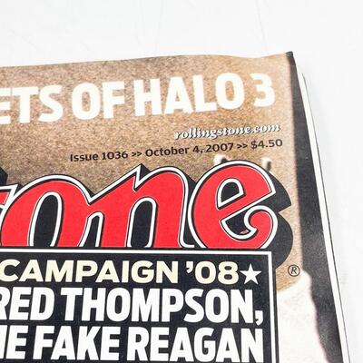â€œROLLING STONEâ€ MAGAZINE ISSUE 1036 (OCTOBER 4, 2007) - HUNTER S. THOMPSON