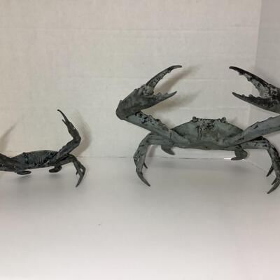 D - 169. Pair of Decorative Metal Crab