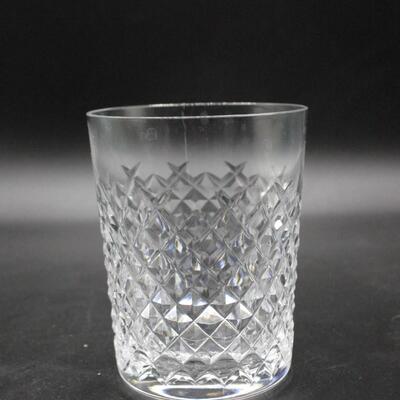 Vintage Crystal Old Fashioned Glassware Rocks Glass